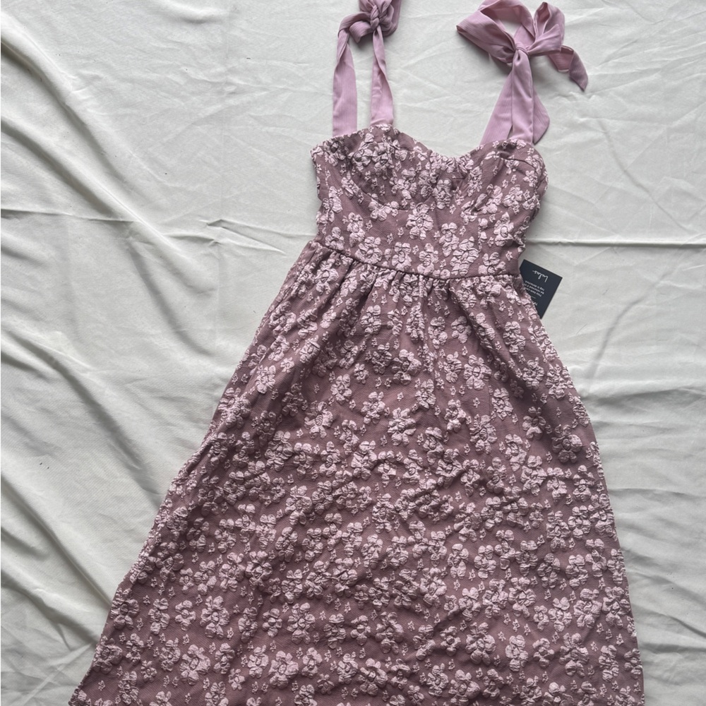 Lulu's Mauve Floral Women Dress